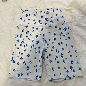 Sage biker shorts cheetah print